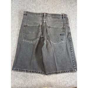 Southpole Jean Jorts Shorts Mens 40 Black Denim Baggy y2k Grunge Work Carpenter